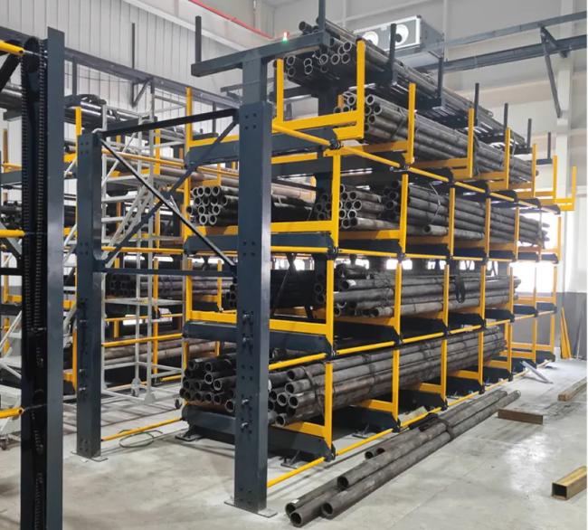 Pipe Telescopic Cantilever Shelf Metal Sheet Warehouse Storage Rack Telescopic Cantilever Shelves Long Materials