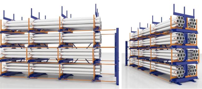 Pipe Telescopic Cantilever Shelf Metal Sheet Warehouse Storage Rack Telescopic Cantilever Shelves Long Materials