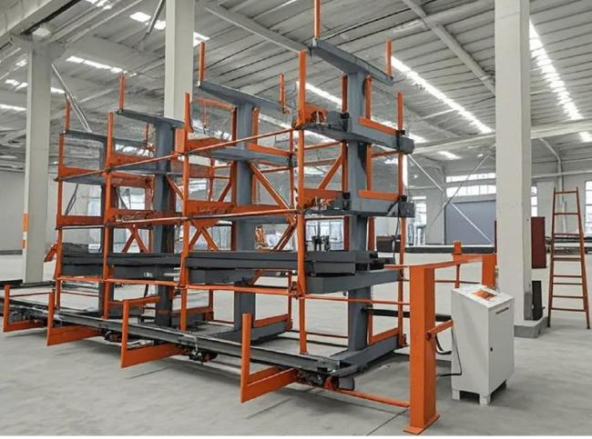 Pipe Telescopic Cantilever Shelf Metal Sheet Warehouse Storage Rack Telescopic Cantilever Shelves Long Materials
