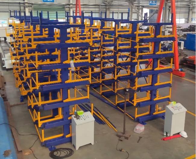 Pipe Telescopic Cantilever Shelf Metal Sheet Warehouse Storage Rack Telescopic Cantilever Shelves Long Materials