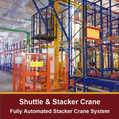 China Radio Shuttle Racking Cart And Stacker Crane For Automatic Storage And Retrieval System ASRS Warehouse Storage Rack for sale