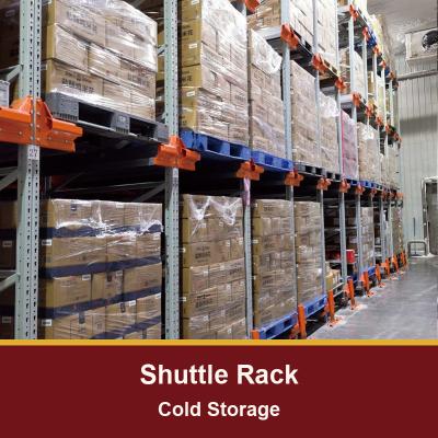 China Radio Shuttle Rack Warehouse Storage Racking Pallet Runner Rack Shuttle Rack For Cold Storage for sale