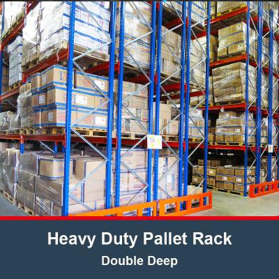 China Double Deep Heavy Duty Pallet Rack Selective Pallet Rack Warehouse Storage Rack for sale