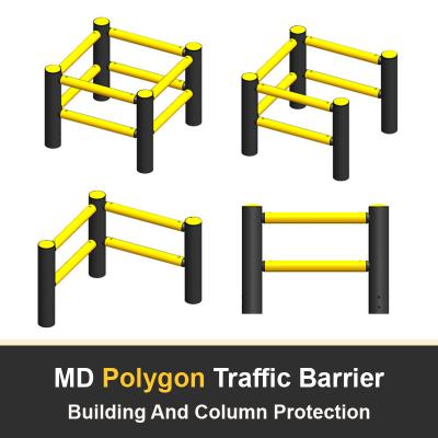 China Building Post Anti-Collision Guardrails Warehouse Safety Barrier Traffic Guardrails for sale