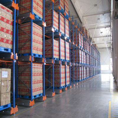 China Industrial Automatic Q235 Shuttle Racking System for Warehouse for sale