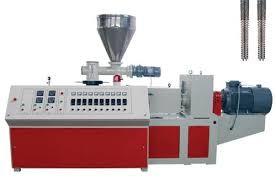 China Plastic Conical Twin Screw Extruder Pvc Pipe Extrudsion Machine for sale