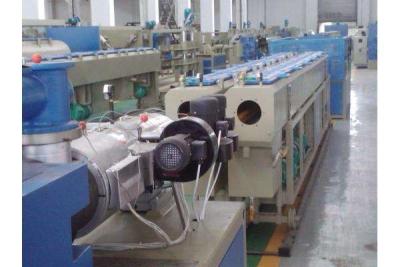 China Full Automatic Conical Twin Screw Extruder , PVC Pipe Production Line​ With Siemens Motor for sale