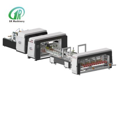 China Automatic Folder Gluer Stitcher 2600 Model PLC Servo Control for sale