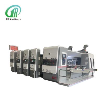 China Flexo acanaló la impresión del cartón y la impresora de la cartulina acanalada de la máquina que ranuraba en venta