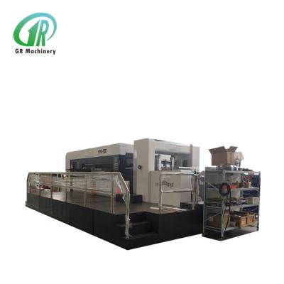 China Auto Carton Paper Press Die Cutter Stacker Flat Bed Die Punching Machine for sale