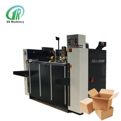 China Máquina de costura de la caja automática serva del cartón del doble de Mitsubishi para la fabricación de cajas de papel en venta