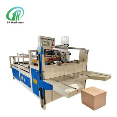 China 50mm Min Gluing Width Corrugated Carton Folder Gluer Machine 1200mm Max Gluing Length 150mm Min Gluing Length for sale