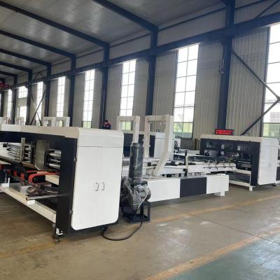 China Computerized High Speed Automatic Corrugated Carton Folder Gluer and Stitcher Machine for sale