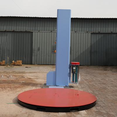 China Stainless Steel Pallet Stretch Wrapping Machines 1.65m Dia Turntable Stretch Wrapper for sale