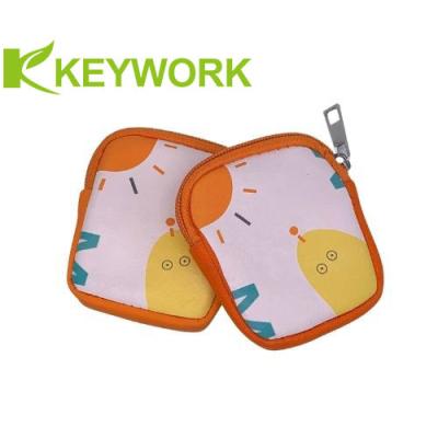China PU Leather Folding Sunglasses Bag / Case Portable Purse For Keys USB Pen for sale