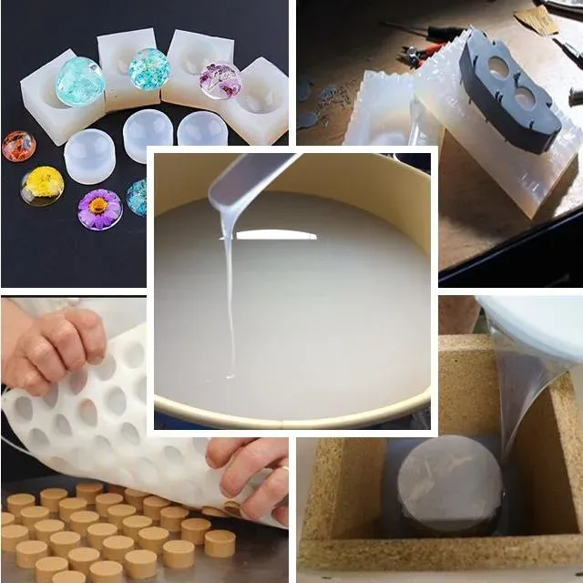 Transparent Platinum Cure Resin Crafts Mold Making RTV2 Liquid Silicone Rubber