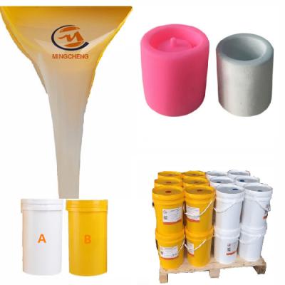 China Platinum Based RTV-2 Liquid Addition Cure Silicone Rubber For Making Candle Soap Molds for sale