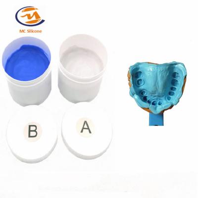 China 1:1 Two Part Dental Impression Silicone Mold Putty 65 Shore Environmental Non Toxic for sale