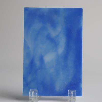 China Folha de vidro colorido azul e branco preto 12x12 à venda