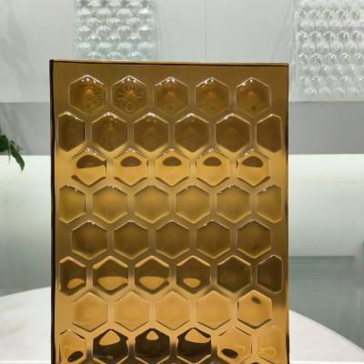 China Hojas de vidrio fundido de bronce de 2 mm para artesanías Arte mosaico en venta
