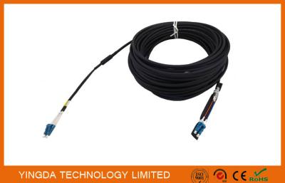 China Duplex DLC LC Fiber Optic Patch Cord Leads 5.0mm 2 Core Optical Cable Assembly for sale