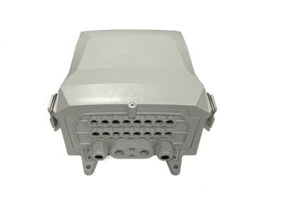China IP65 Grey / White Fiber Splitter Distribution Box 8 - 24 Ports Fiber Splitter Box for sale