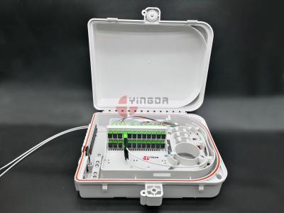 China 24 soportes de poste de la caja de distribución de la fibra óptica del puerto con los adaptadores/las coletas del SC en venta