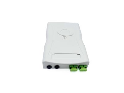 China 2 Port Plastic FTTH Wall Mount IP30 Optical Termination Box for sale