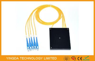 China multi / Single mode Fiber Optic Plc Splitter Abs Module 2mm g657a For Gpon Ftth for sale