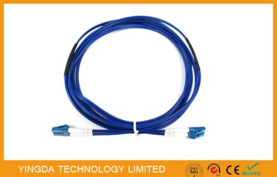 China 2 Core Steel Armored Fiber Optic Patch Cord LC , FC , SC Duplex Breakout Kits for sale
