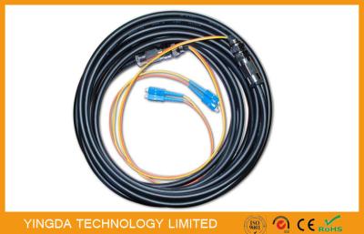 China Cable de la coleta de la fibra óptica del ST MU MT-RJ E200 SMA del SC del SC FC para las fibras de la TV 2, 4 fibras en venta