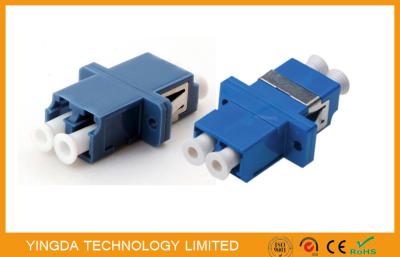 China PBT Fiber Optic Adapter LC Duplex SC Footprint Type Blue Single Mode High Density for sale