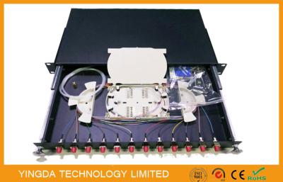 China 12 soporte de estante del panel de remiendo de la fibra óptica del puerto FC, 12 el panel de remiendo de las fibras FC SM SX ODF en venta