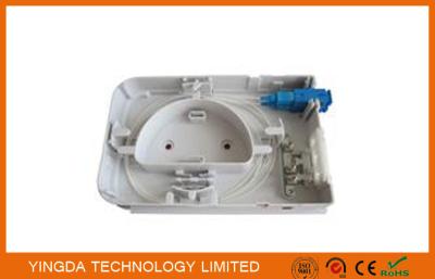 China FTTH Wall mounted Box 2 Port Fiber Optic Termination Box SC LC Duplex for sale