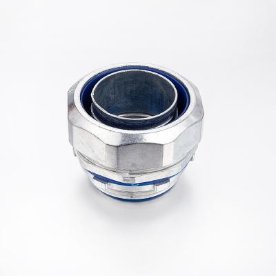 China Conector apertado líquido reto da canalização do metal flexível com a gaxeta azul disponível à venda