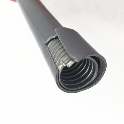 China 3 4 Liquid Tight Flexible Conduit / Metal Electrical Conduit Pipe Black Color for sale