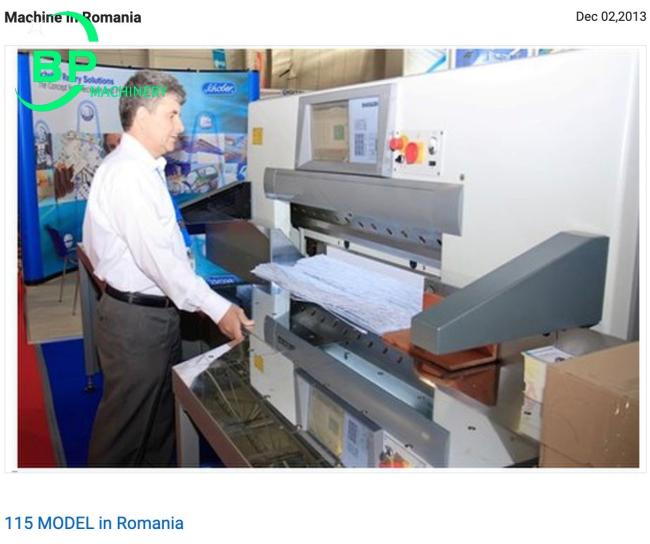 paper cutter K serial BP Machinery