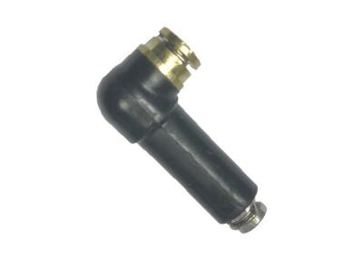 China Two Spring Bended Black Auto Spark Plug Cap Resistor for High Voltage Ignition System for sale