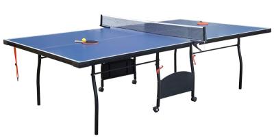 China Professional Ping Pong Table For Family , 9 FT Portable Table Tennis Table With Steel Leg for sale