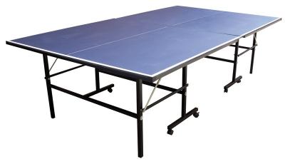 China 9FT 4 Pieces Boards Style Folding Table Tennis Table With Foldable Leg for sale