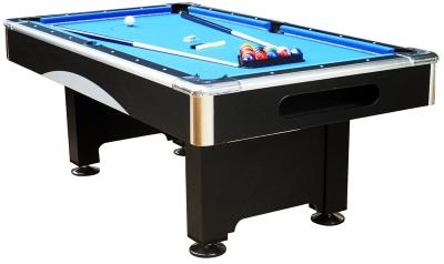China Chromed coner 7 FT Electronic Billiard Table with Flash and Busic wood pool table for sale