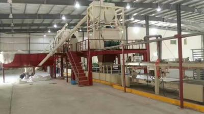 China Cadena de producción automática del panel de pared del cemento de la fibra de la estructura compacta en venta