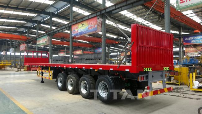 4 Axles flatbed semi trailer 4 Axles flatbed semi trailer