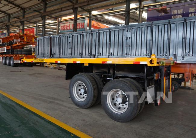 20ft container flatbed trailer