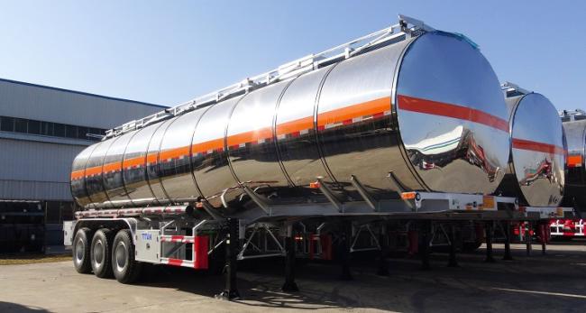 Tri Axle Stainless Steel Fuel Transport Tanker Trailers for Sale