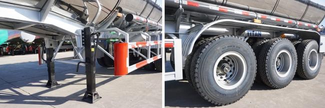 Tri Axle Stainless Steel Fuel Transport Tanker Trailers for Sale