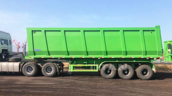 Hydraulic 100 Ton End Tipper Dump Trailer for Sale in Nigeria