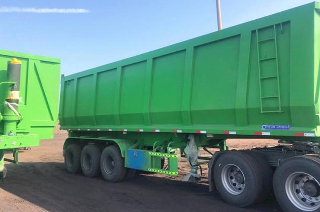 Hydraulic 100 Ton End Tipper Dump Trailer for Sale in Nigeria