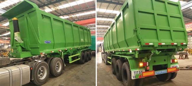 Hydraulic 100 Ton End Tipper Dump Trailer for Sale in Nigeria