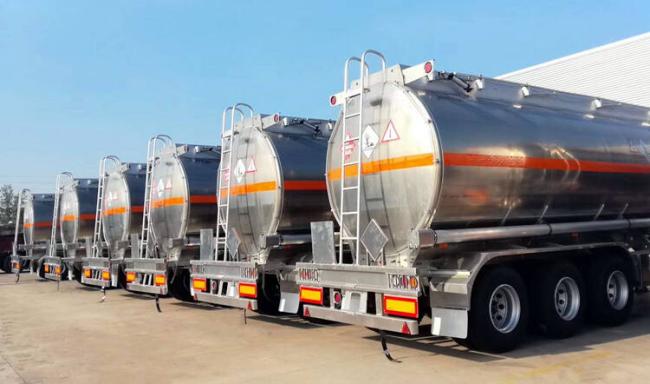 42000L 3 Axle Aluminium Fuel Tanker Trailer